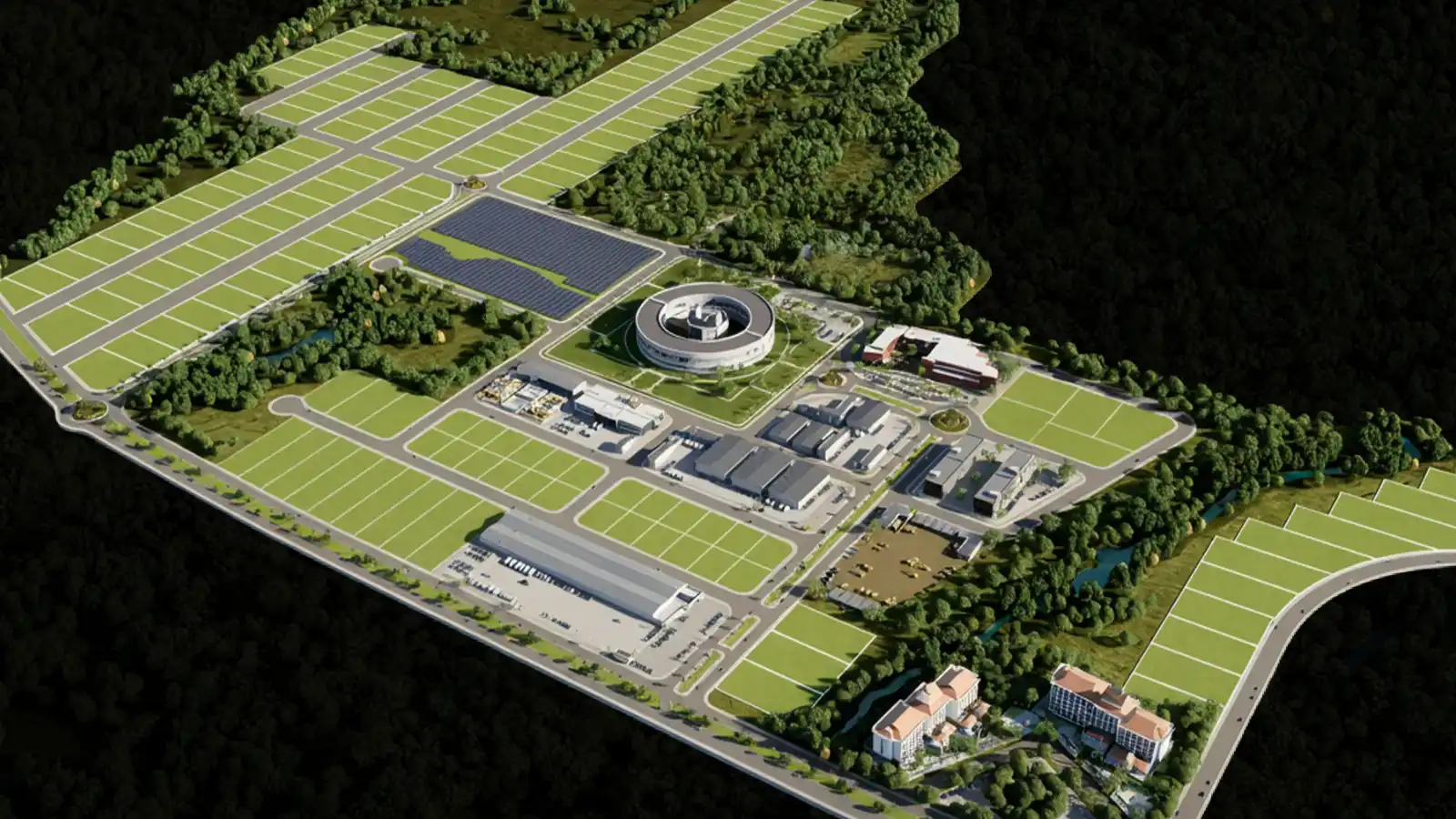 Mapa de disponibilidade de terrenos do Parque Tecnológico de Sorocaba